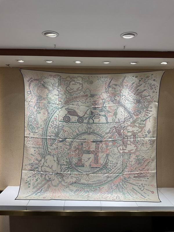 Scarf 140X140cm（高版本） 70%羊绒 30%真丝 E (79)