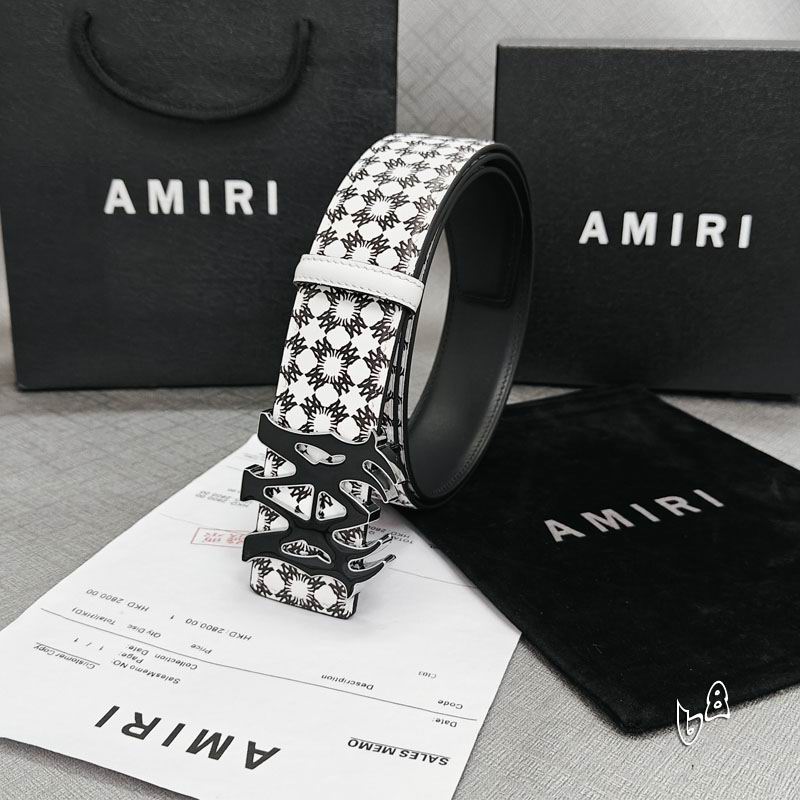 Amiri belt 38mmX90-125cm lb (30)