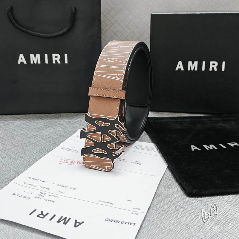 Amiri belt 38mmX90-125cm lb (31)