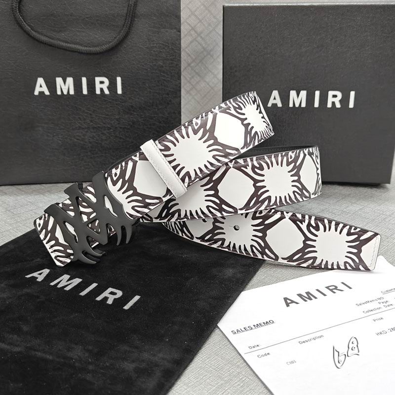 Amiri belt 38mmX90-125cm lb (32)