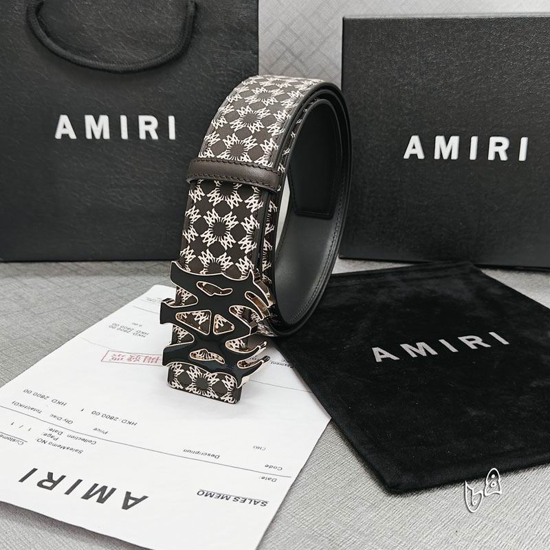 Amiri belt 38mmX90-125cm lb (33)