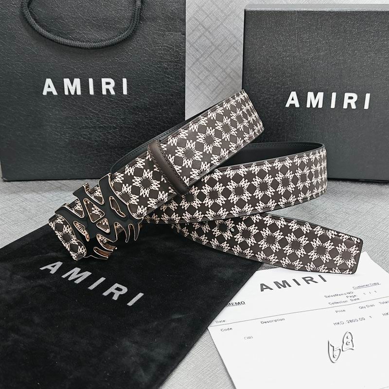 Amiri belt 38mmX90-125cm lb (34)