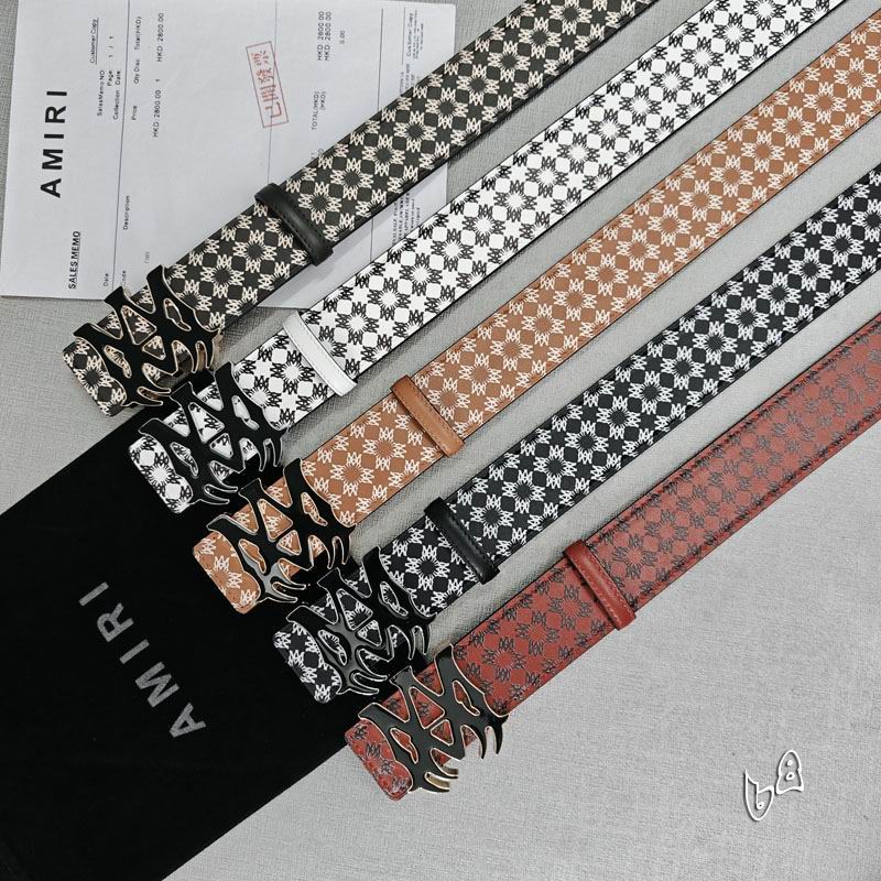 Amiri belt 38mmX90-125cm lb (35)