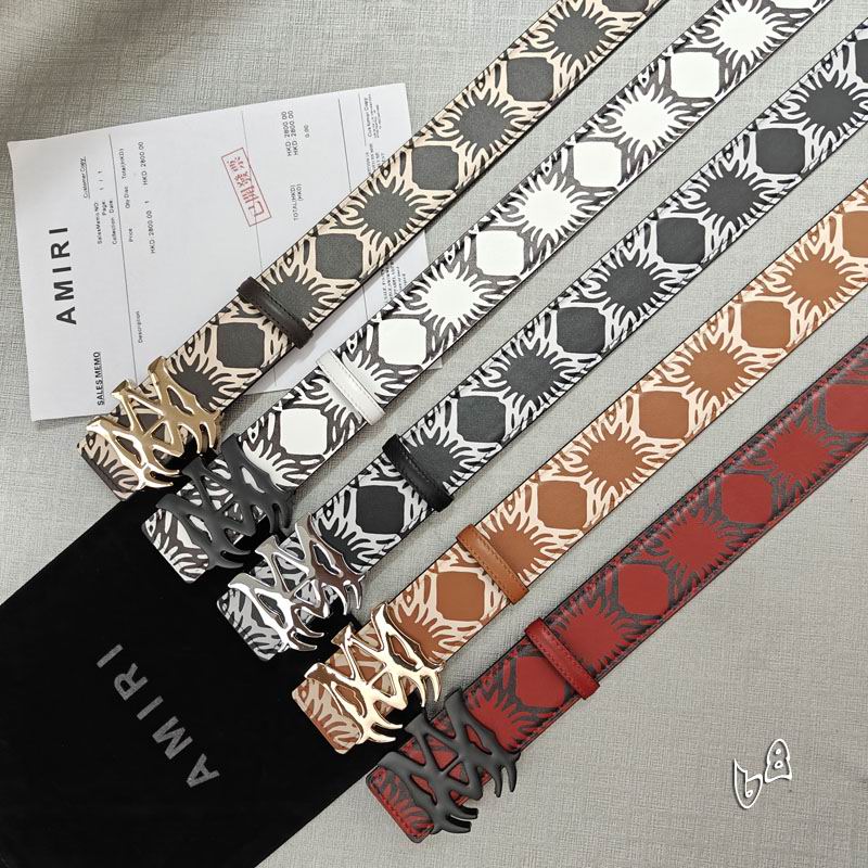 Amiri belt 38mmX90-125cm lb (36)