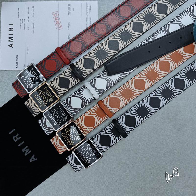 Amiri belt 38mmX90-125cm lb (36)