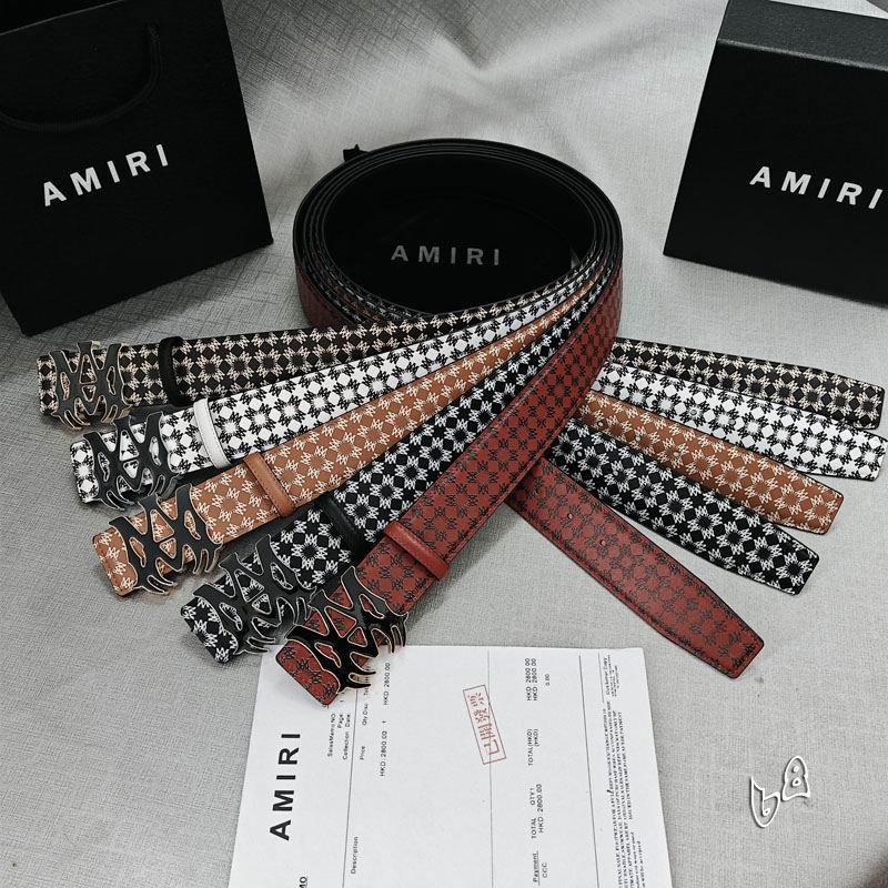 Amiri belt 38mmX90-125cm lb (36)
