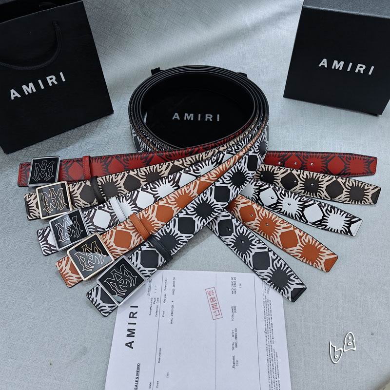 Amiri belt 38mmX90-125cm lb (37)