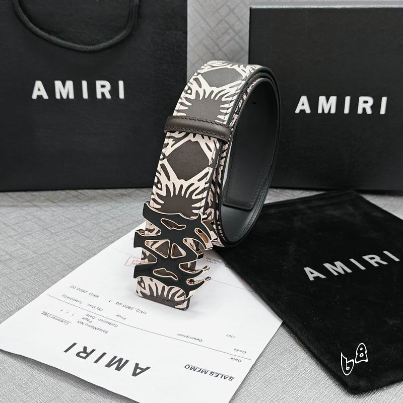 Amiri belt 38mmX90-125cm lb (38)