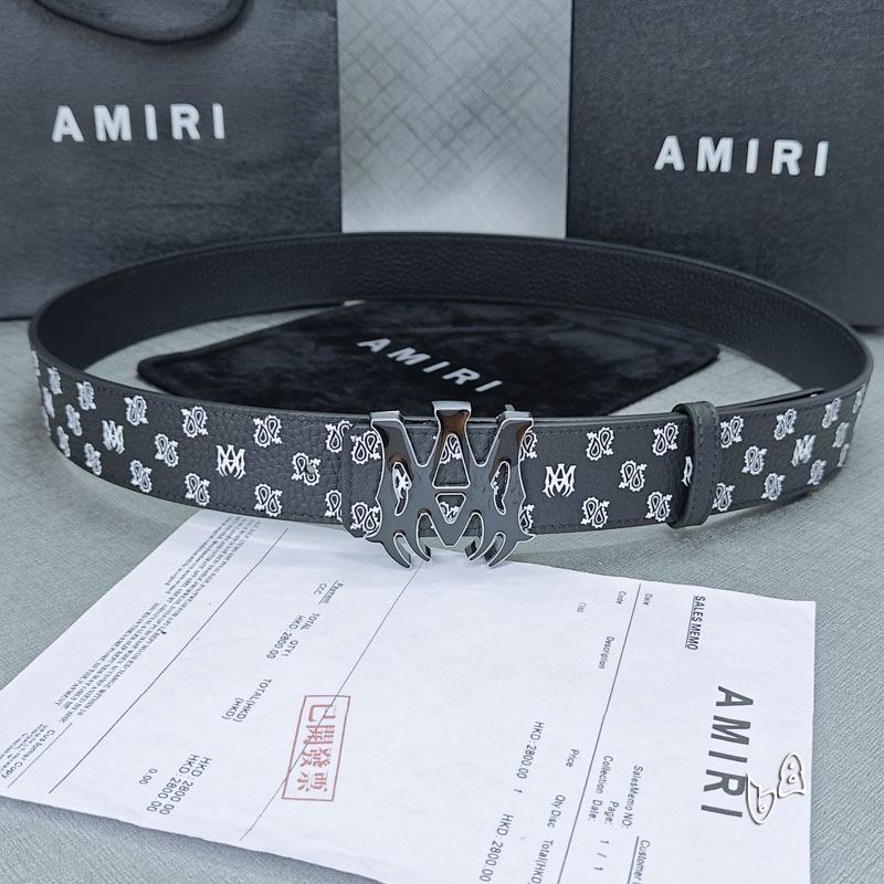 Amiri belt 38mmX90-125cm lb (38)