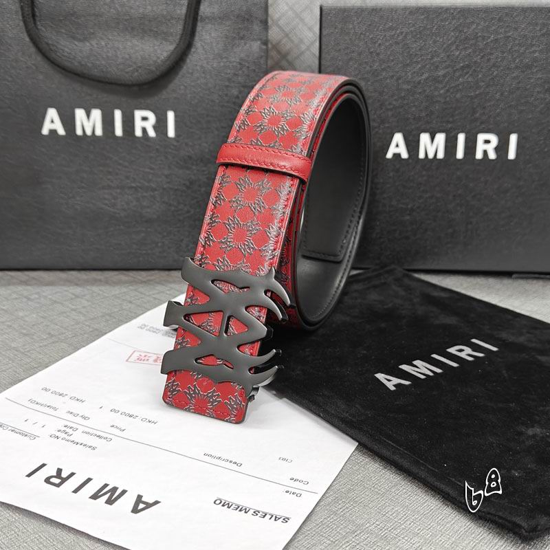 Amiri belt 38mmX90-125cm lb (39)