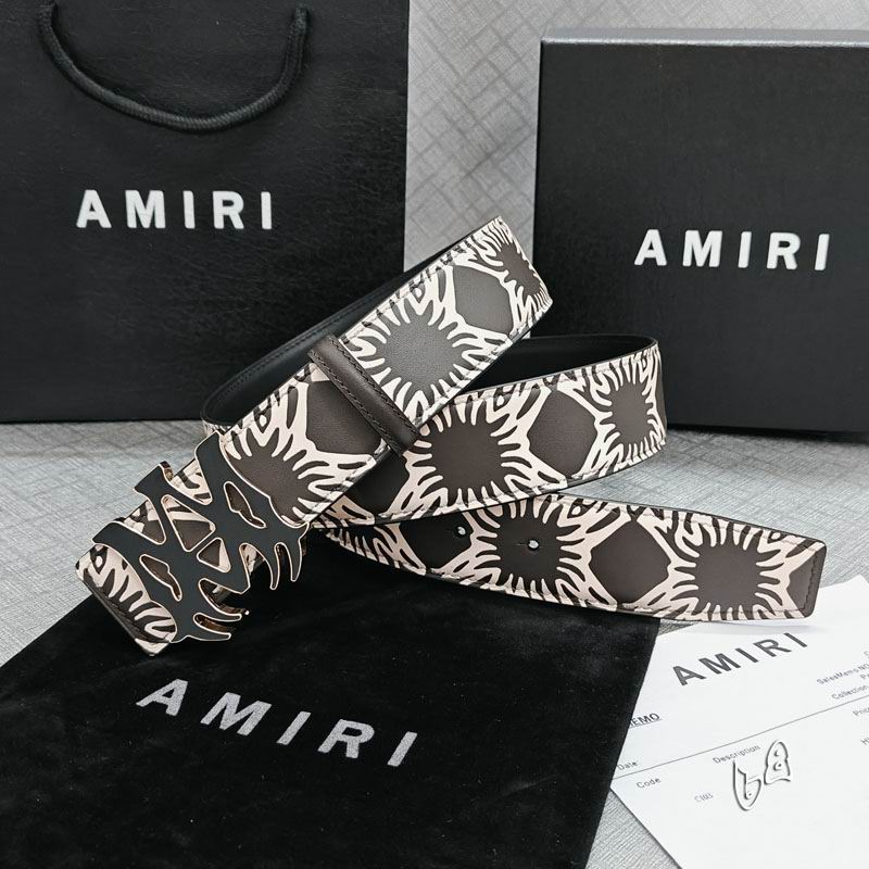 Amiri belt 38mmX90-125cm lb (39)