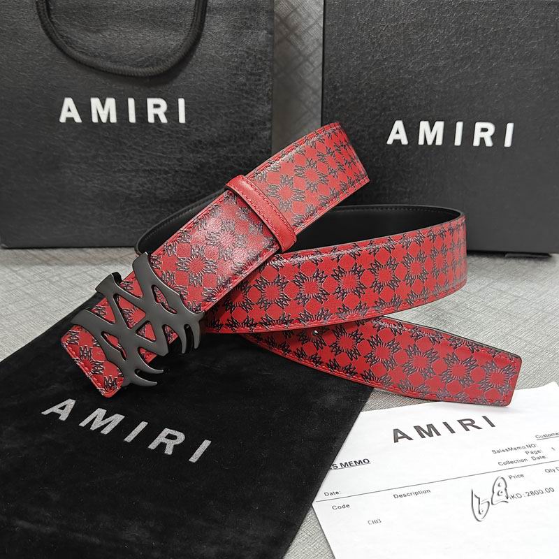 Amiri belt 38mmX90-125cm lb (40)