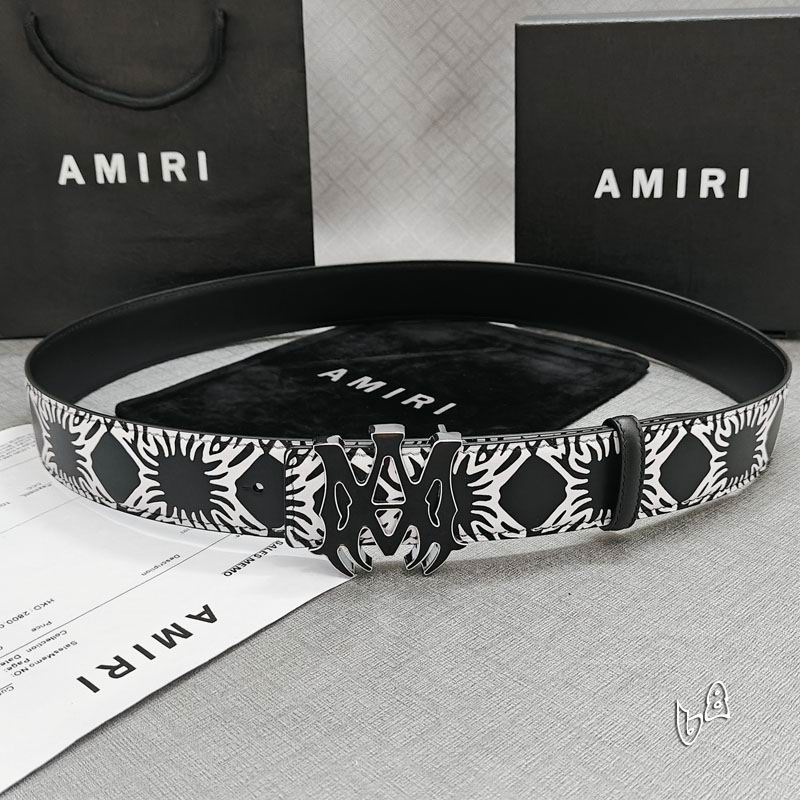 Amiri belt 38mmX90-125cm lb (40)