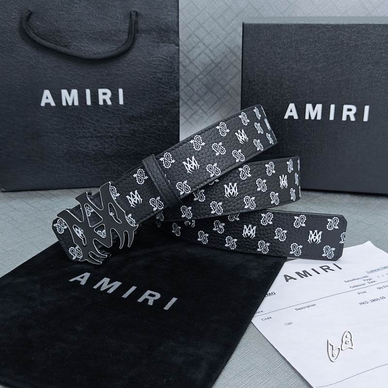 Amiri belt 38mmX90-125cm lb (40)