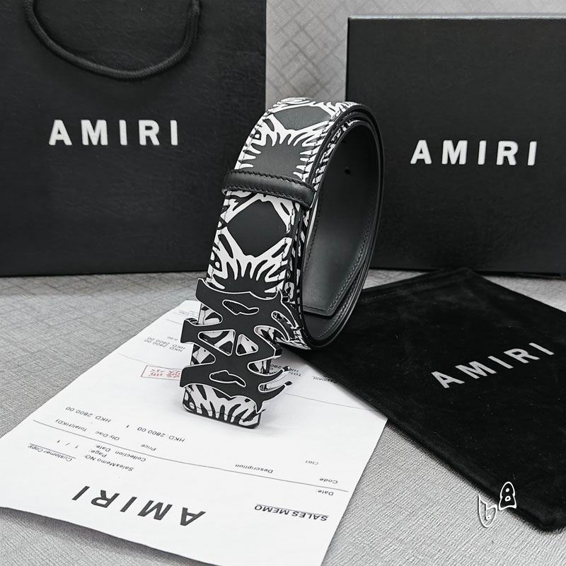 Amiri belt 38mmX90-125cm lb (41)