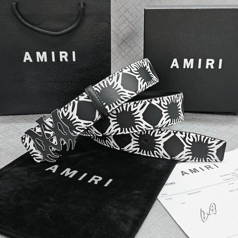 Amiri belt 38mmX90-125cm lb (42)