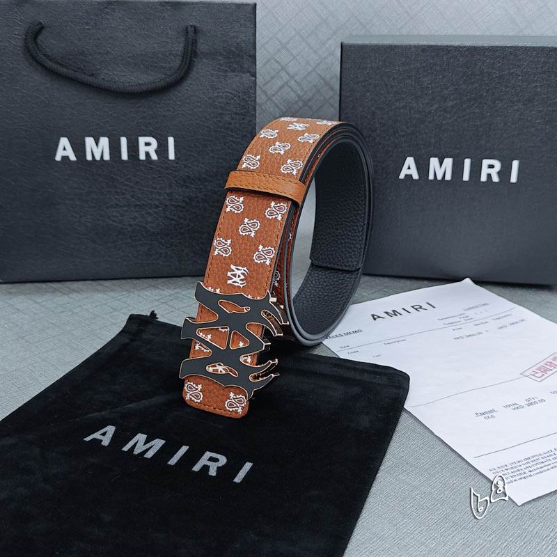 Amiri belt 38mmX90-125cm lb (42)