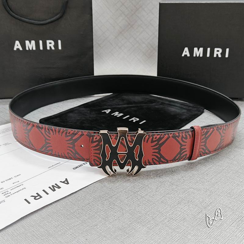 Amiri belt 38mmX90-125cm lb (43)