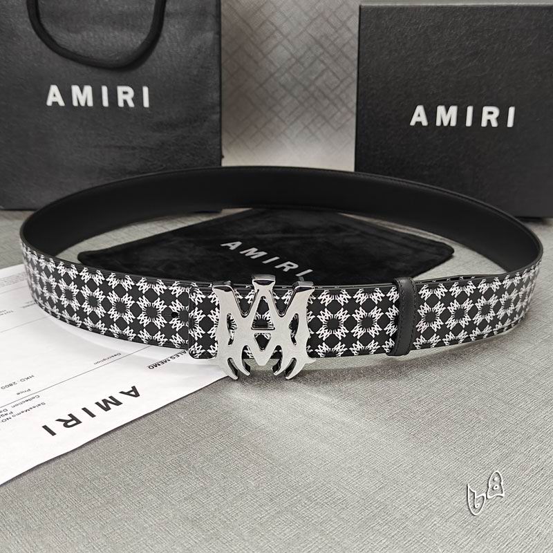 Amiri belt 38mmX90-125cm lb (44)
