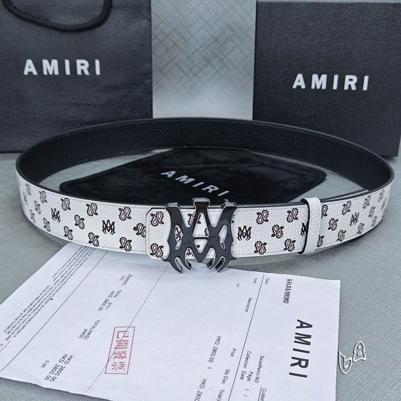 Amiri belt 38mmX90-125cm lb (44)