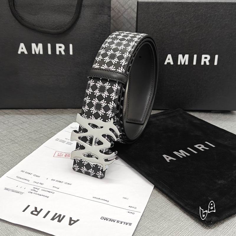 Amiri belt 38mmX90-125cm lb (45)