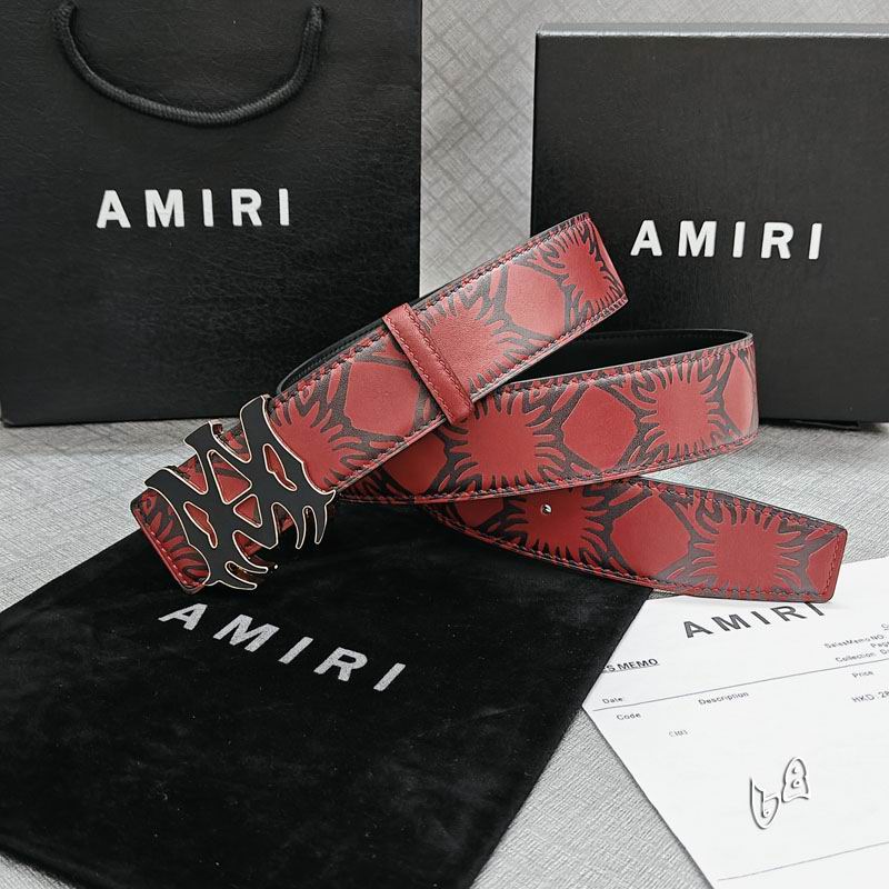 Amiri belt 38mmX90-125cm lb (45)