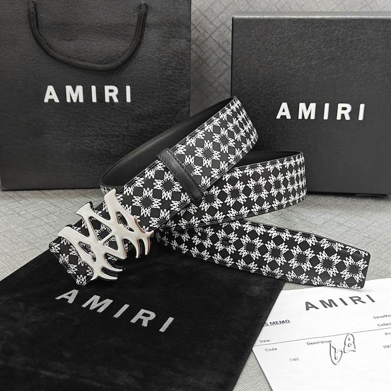 Amiri belt 38mmX90-125cm lb (46)