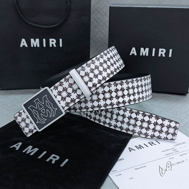 Amiri belt 38mmX90-125cm lb (46)