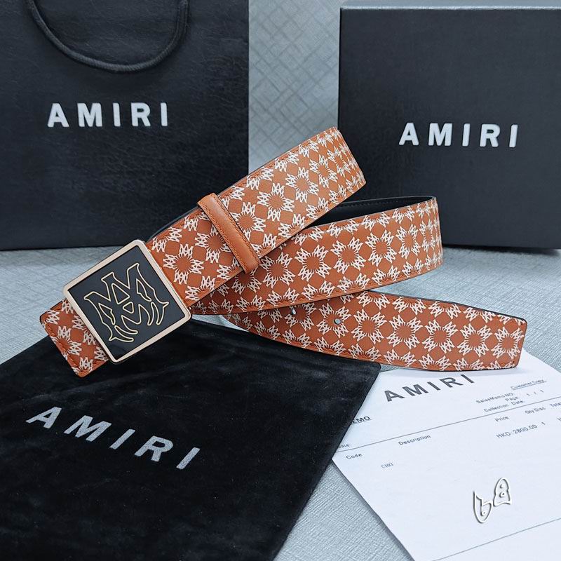 Amiri belt 38mmX90-125cm lb (49)