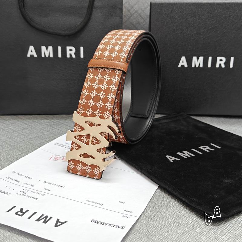 Amiri belt 38mmX90-125cm lb (51)