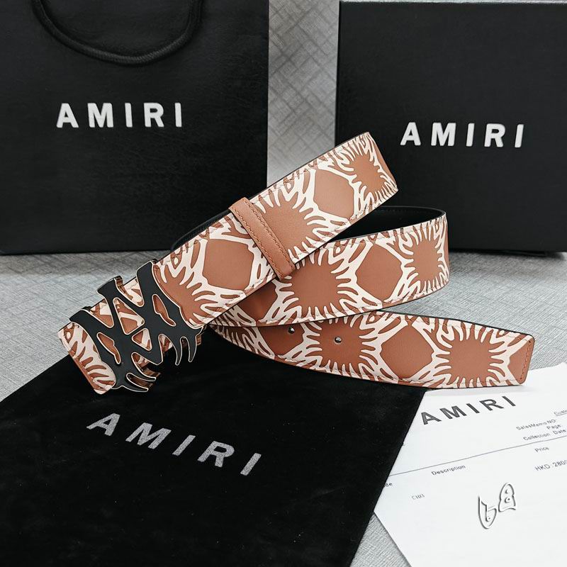 Amiri belt 38mmX90-125cm lb (51)
