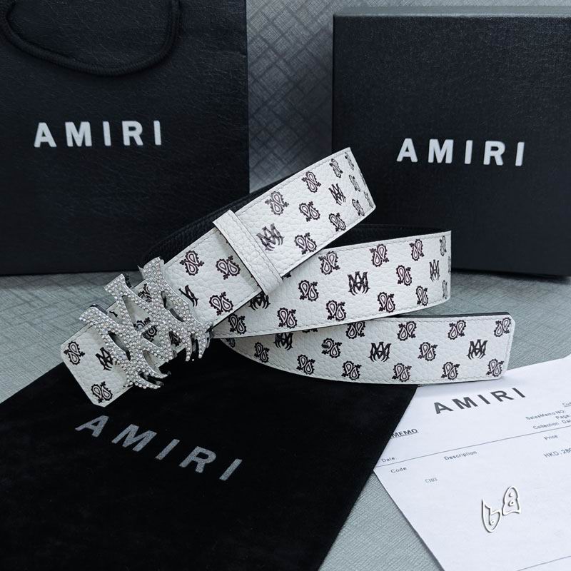 Amiri belt 38mmX90-125cm lb (57)