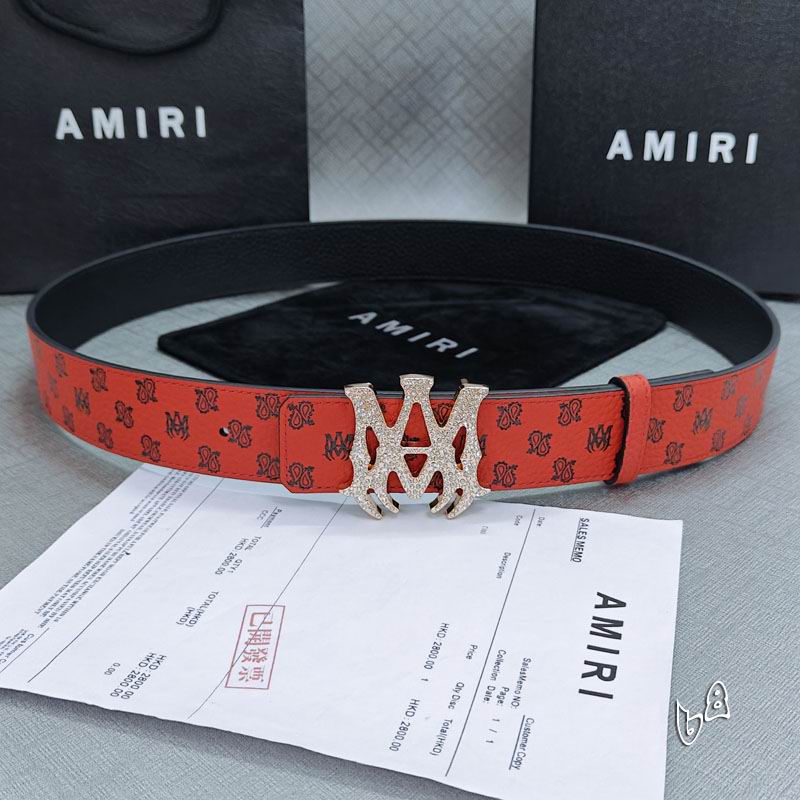 Amiri belt 38mmX90-125cm lb (58)
