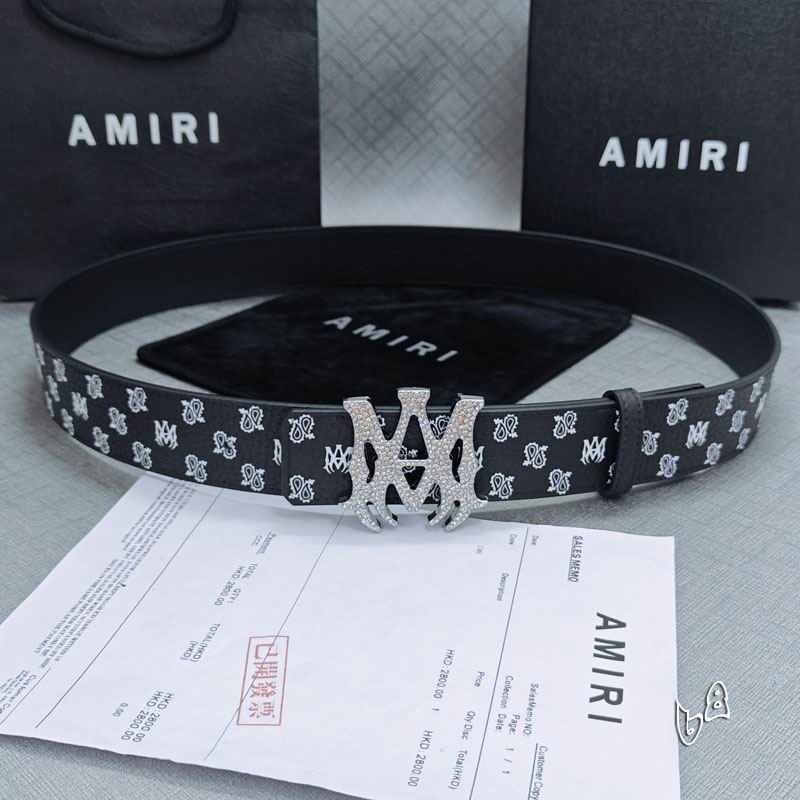 Amiri belt 38mmX90-125cm lb (61)