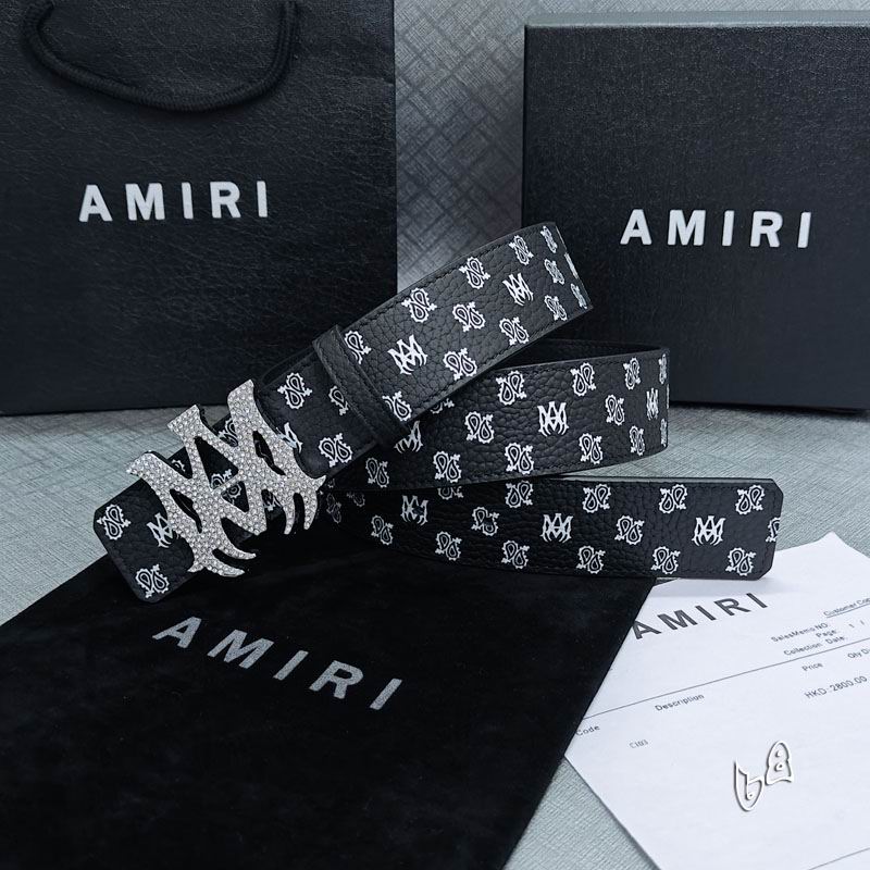 Amiri belt 38mmX90-125cm lb (63)