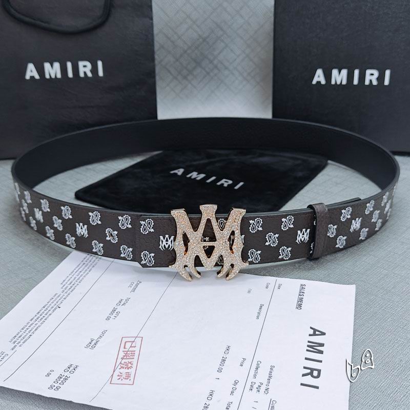 Amiri belt 38mmX90-125cm lb (64)