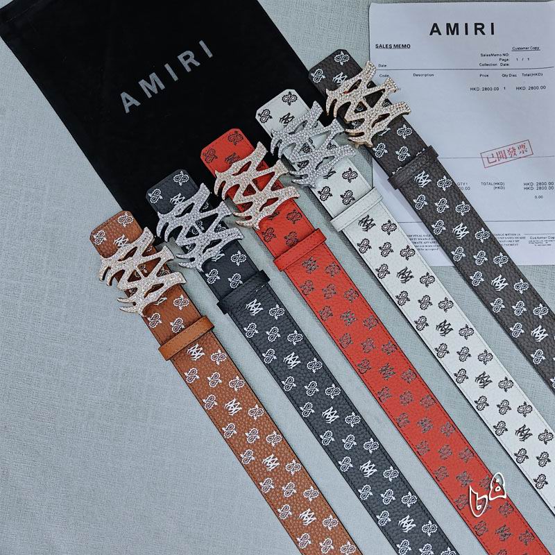 Amiri belt 38mmX90-125cm lb (67)
