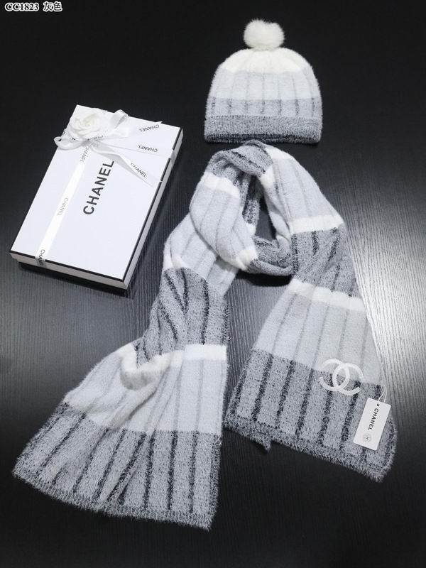 Chanel Scarf hat 32X180cm E09 (4)
