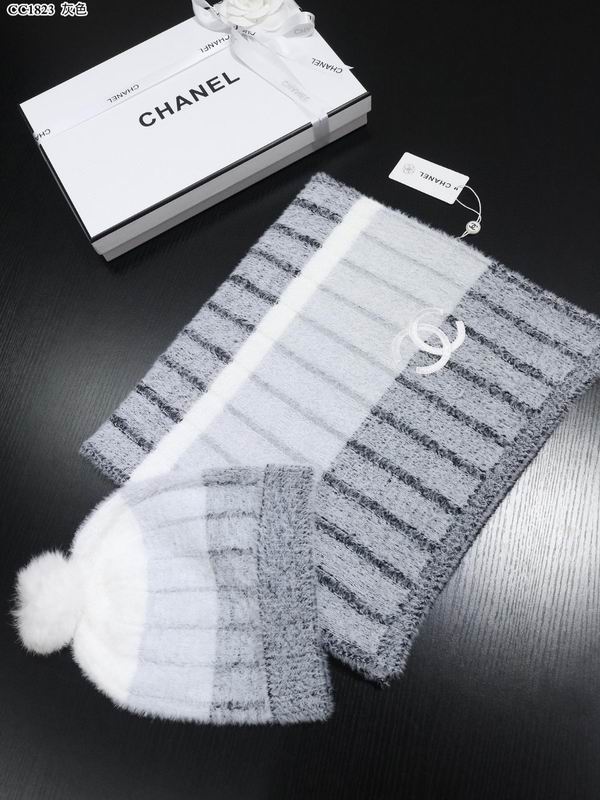 Chanel Scarf hat 32X180cm E09 (6)