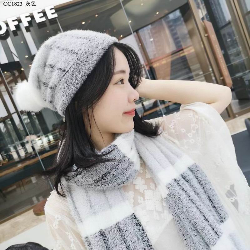 Chanel Scarf hat 32X180cm E09 (7)