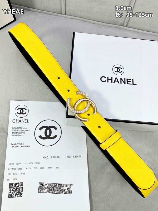 Chanel belt 30mmX95-125cm 8L (40)