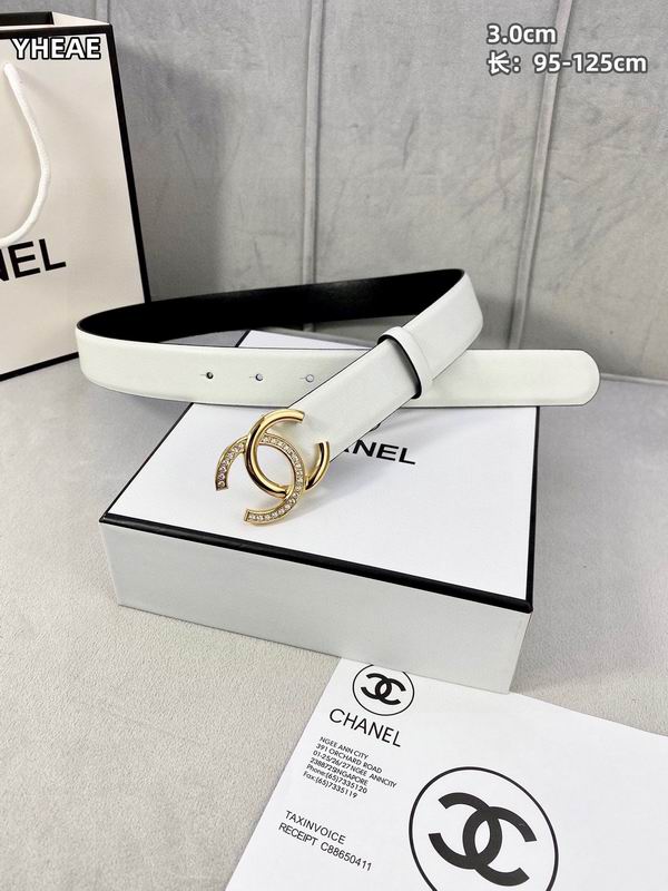 Chanel belt 30mmX95-125cm 8L (42)