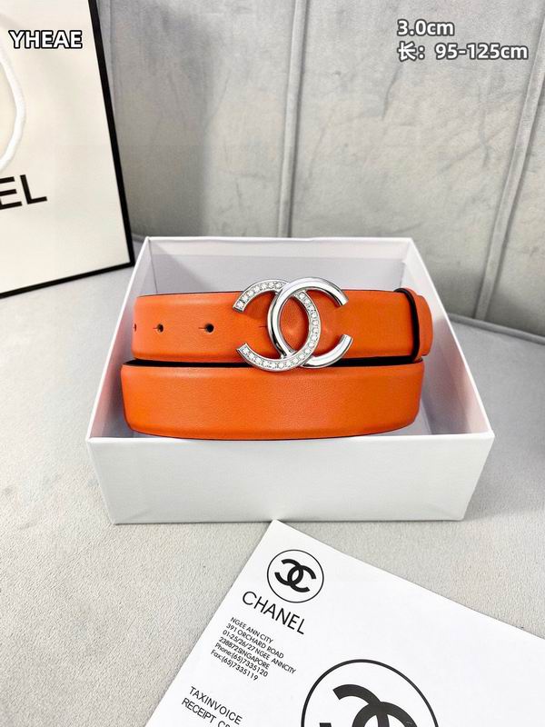 Chanel belt 30mmX95-125cm 8L (58)