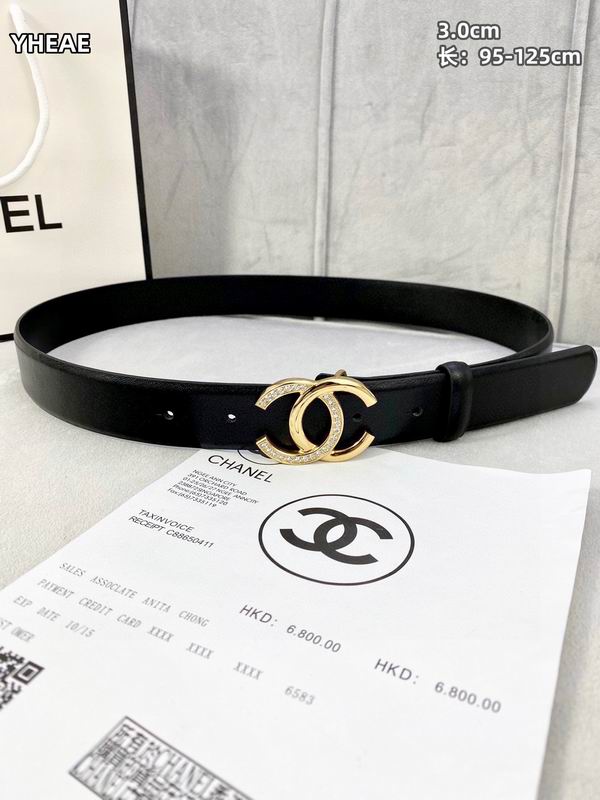 Chanel belt 30mmX95-125cm 8L (65)