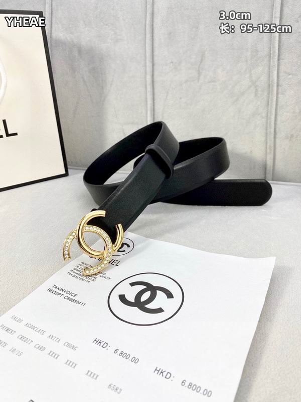 Chanel belt 30mmX95-125cm 8L (66)