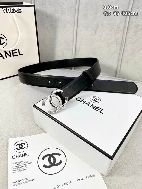 Chanel belt 30mmX95-125cm 8L (72)