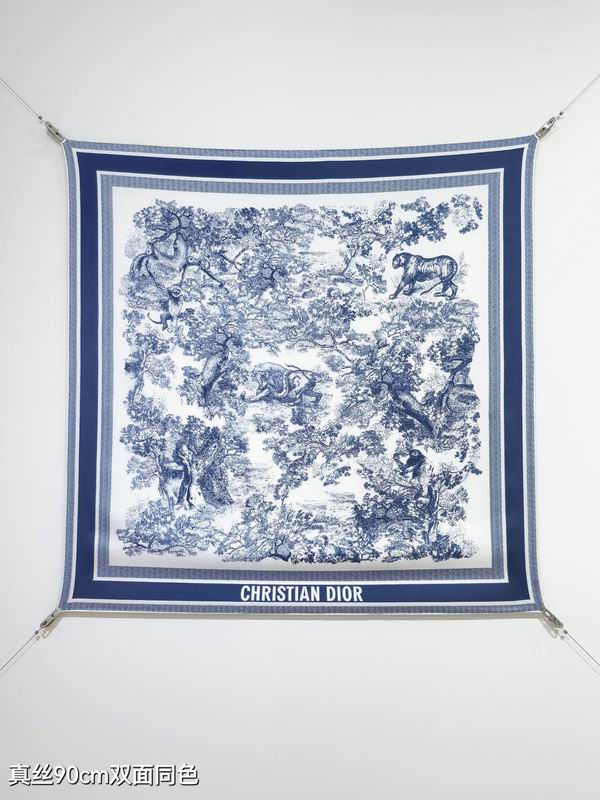Dior silk scarf sdo2511 90X90cm E15 (18)