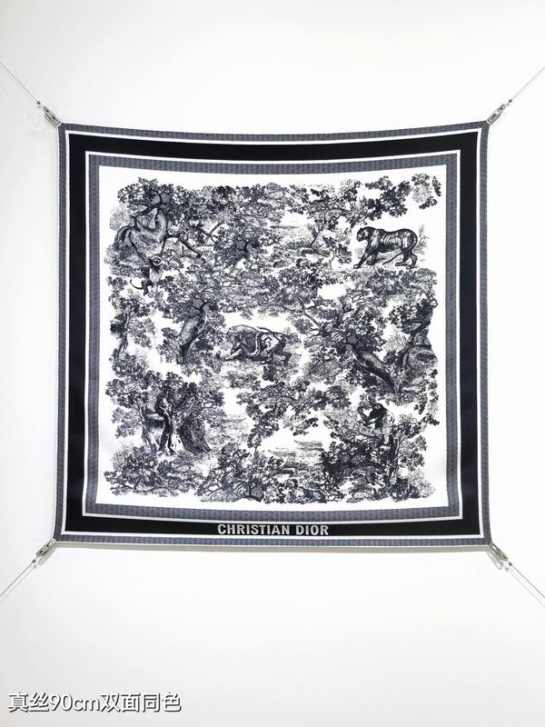 Dior silk scarf sdo2511 90X90cm E15 (8)