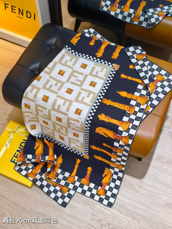 Fendi silk scarf sfd2506 90X90cm E12 (7)