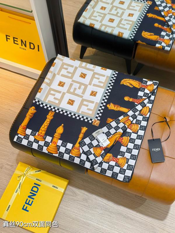 Fendi silk scarf sfd2506 90X90cm E12 (8)